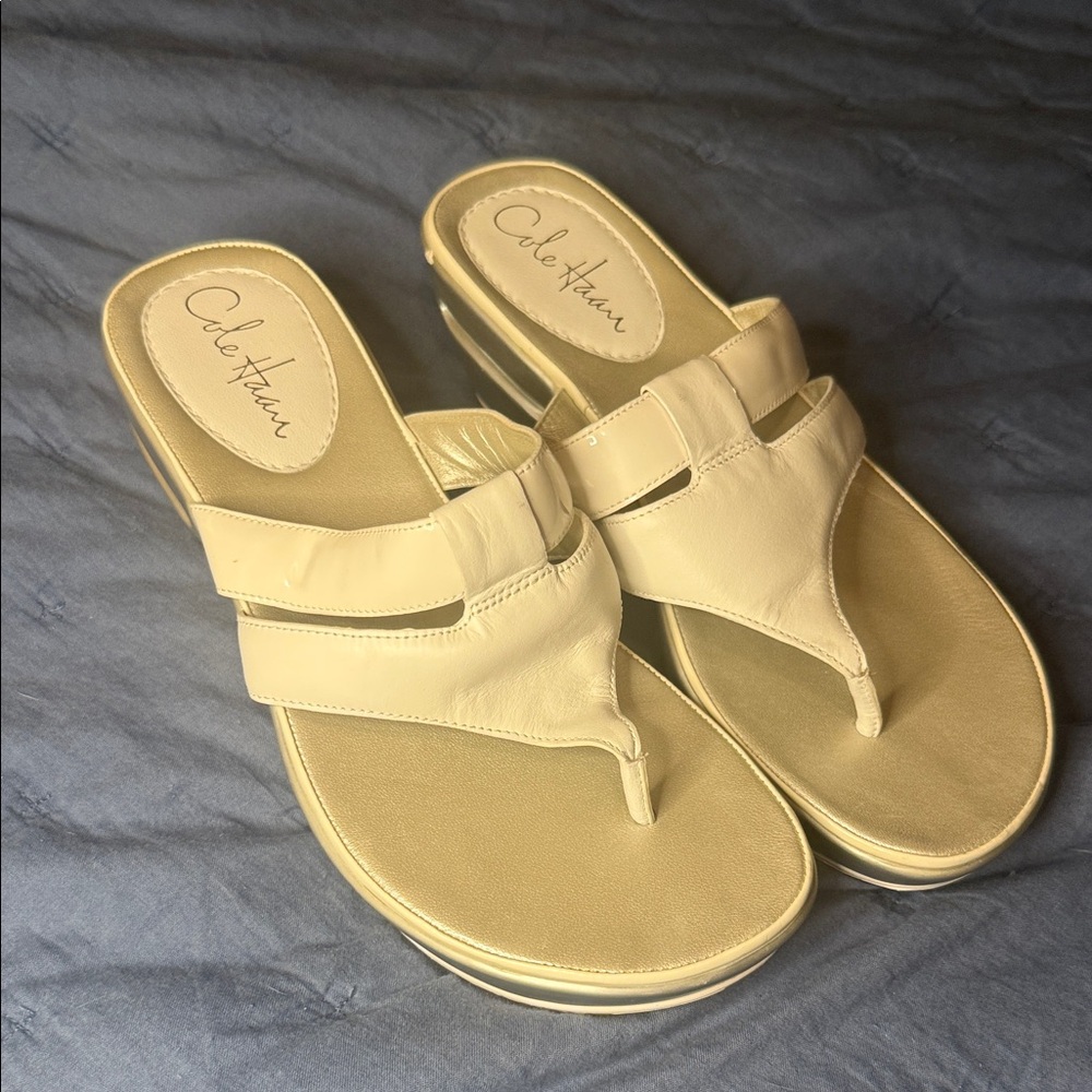 Cole Haan Women's White Sandals
